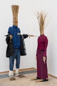 Rasmus Myrup, Salon des Refusés, 2020, Installation with natural materials and clothing. Courtesy: Rasmus Myrup and Jack Barrett Gallery, New York. Photo: David Stjernholm