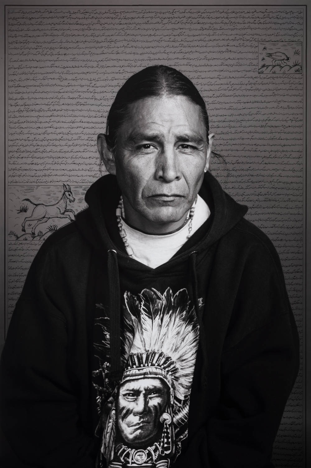 Shirin Neshat , Herbie Nelson, from Land of Dreams series, 2019, digital c-print mounted on black sintra, Edition of 5, Courtesy the artist, and Gladstone Gallery