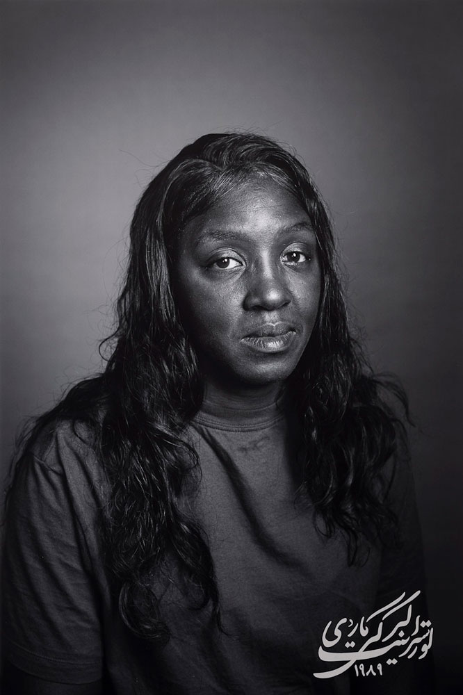 Shirin Neshat , Marie Overstreet, from Land of Dreams series, 2019, digital c-print mounted on black sintra, Edition of 5, Courtesy the artist, and Gladstone Gallery