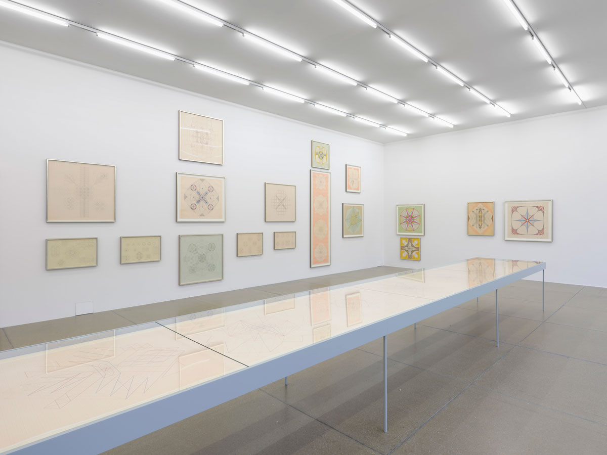 Installation view “Kosmos Emma Kunz. A visionary in dialogue with contemporary art”, Aargauer Kunsthaus-Aarau, 2021, © Emma Kunz Foundation, Photo: Conradin Frei-Zurich