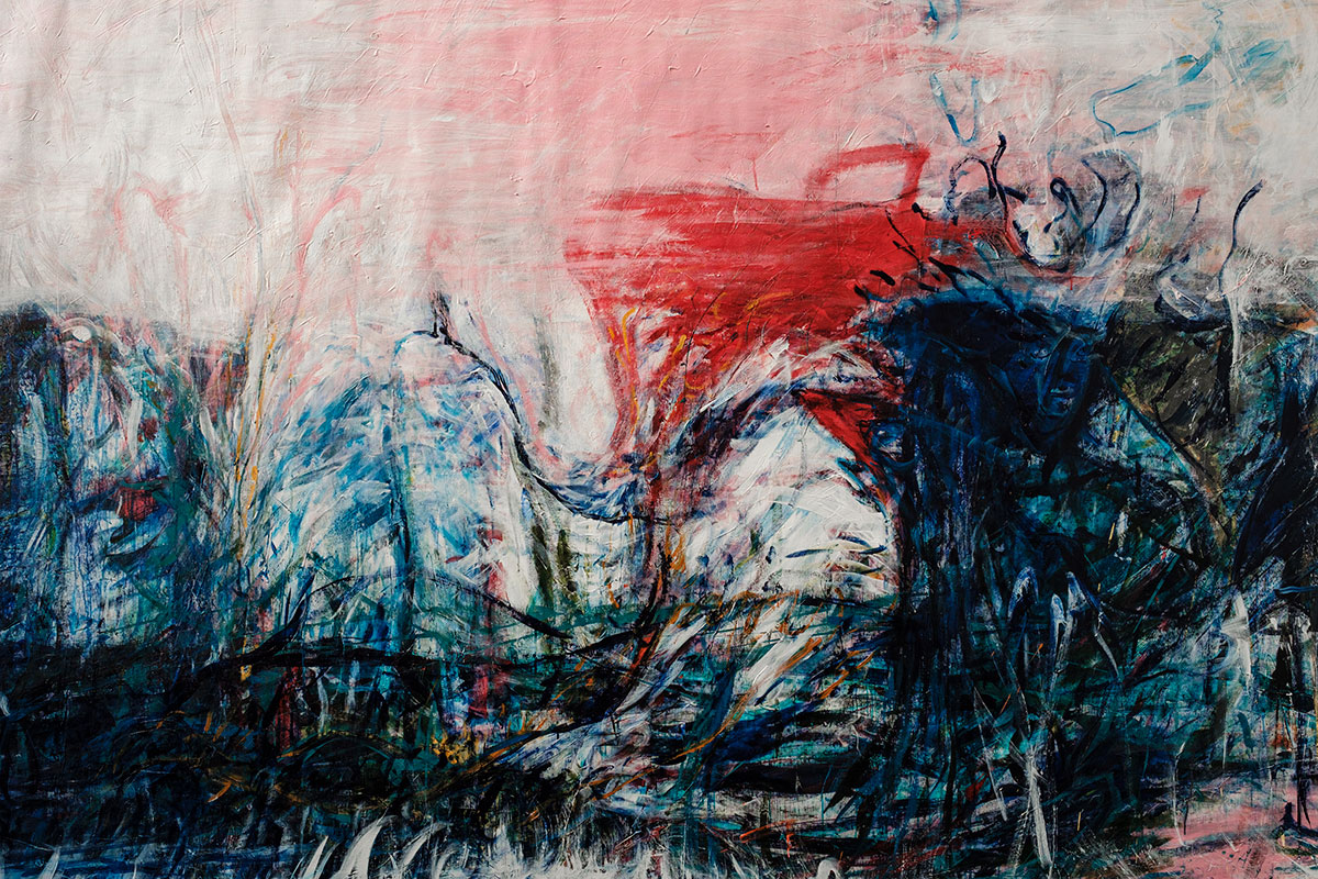 Jessie Kleemann, Blue green country, 2020, Oil on canvas, © & Courtesy the artist