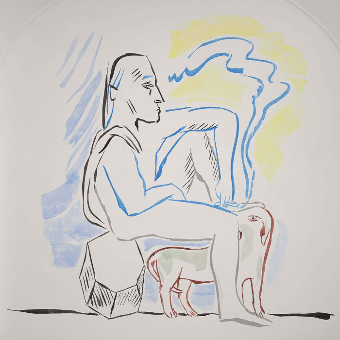 Camille Henrot, It is a Poor Heart That Never Rejoices, 2016, Fresco, 416 x 401 x 4,5 cm, Courtesy of the artist and kamel mennour-Paris/London and Fondazione Memmo-Rome, Photo: Daniele Molajoli