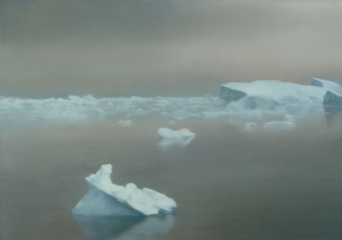 Gerhard Richter, Ice, 1981, Oil on canvas, 70 × 100 cm, Collection Ruth McLoughlin, Monaco