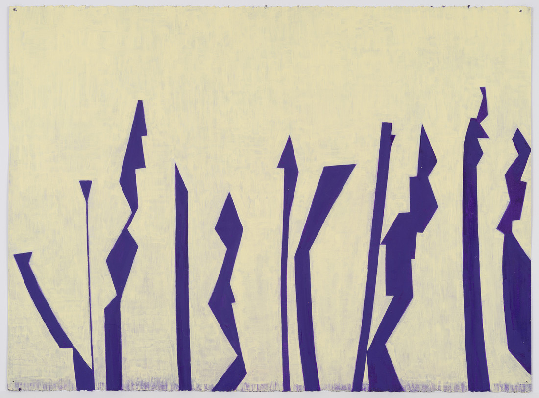 Thomas Nozkowski, Untitled (OP - 79), 2015, oil paint on paper, 22" × 30" (55.9 cm × 76.2 cm), © Thomas Nozkowski, Courtesy the artist and Pace Gallery
