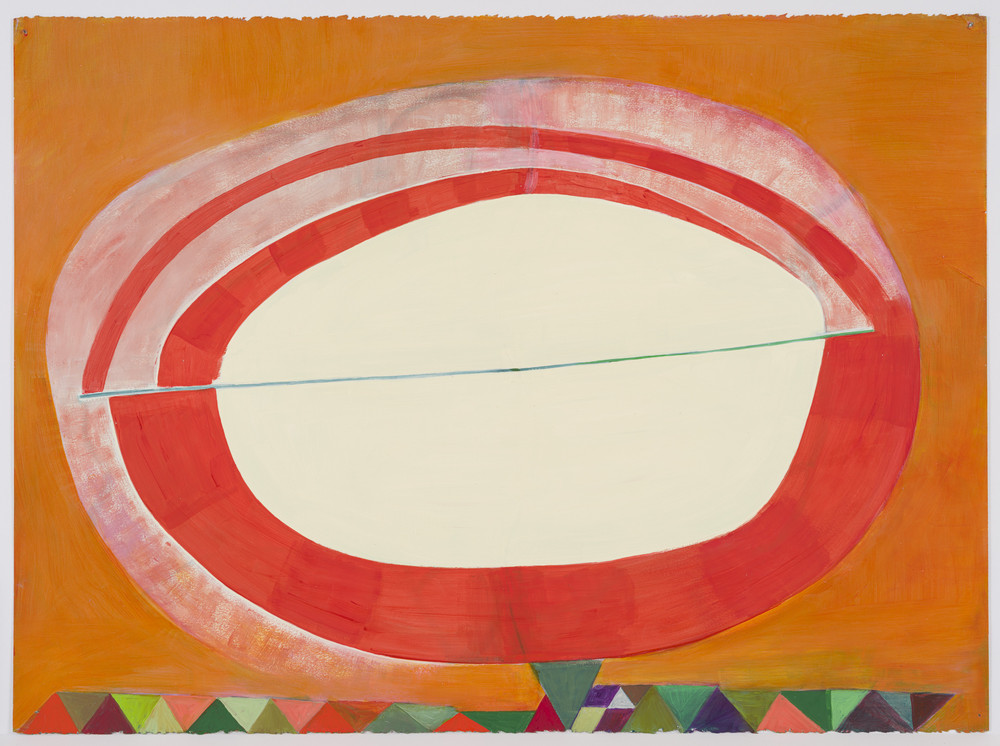 Thomas Nozkowski, Untitled (L - 32), 2013, oil on paper, 22" × 30" (55.9 cm × 76.2 cm), © Thomas Nozkowski, Courtesy the artist and Pace Gallery