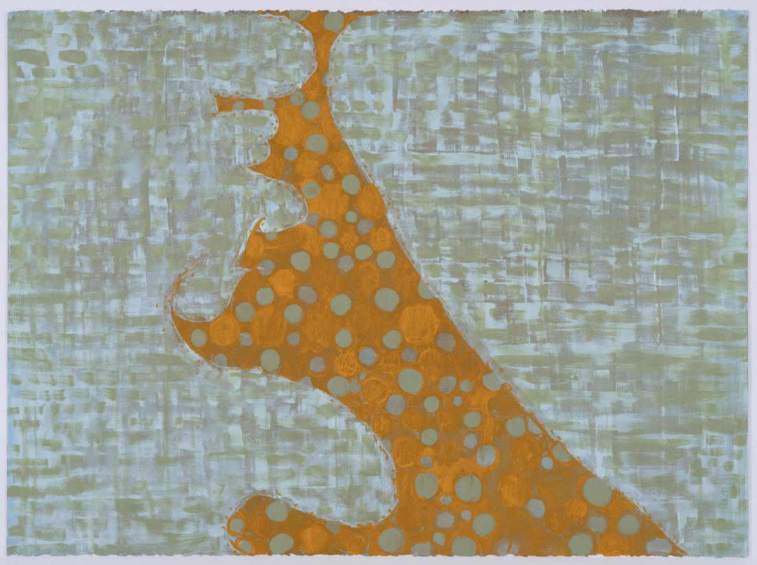 Thomas Nozkowski, Untitled (L - 62), 2018, oil paint on paper, 22" × 30" (55.9 cm × 76.2 cm), © Thomas Nozkowski, Courtesy the artist and Pace Gallery