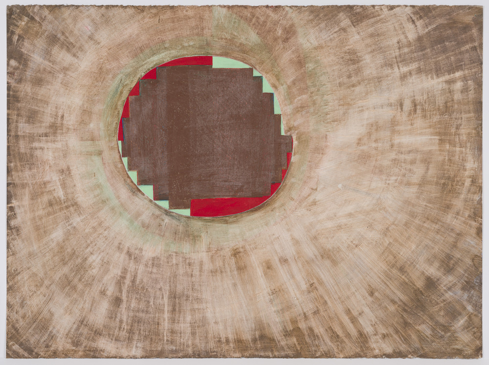 Thomas Nozkowski, Untitled (P - 89), 2009, oil paint on paper, 22" × 30" (55.9 cm × 76.2 cm), © Thomas Nozkowski, Courtesy the artist and Pace Gallery