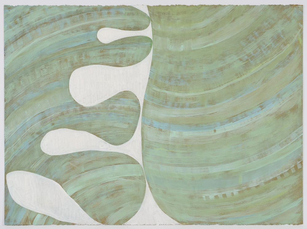 Thomas Nozkowski, Untitled (L - 61), 2017, oil paint on paper, 22" × 30" (55.9 cm × 76.2 cm), © Thomas Nozkowski, Courtesy the artist and Pace Gallery