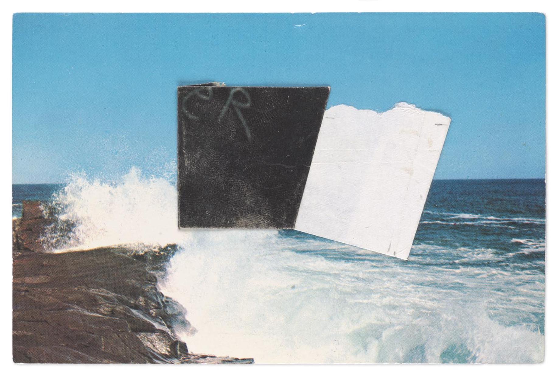 Study for Dark Gray and White Rectangle I, 1977, 4 x 6 inches, collection of Ellsworth Kelly Studio and Jack Shear, © Ellsworth Kelly Foundation