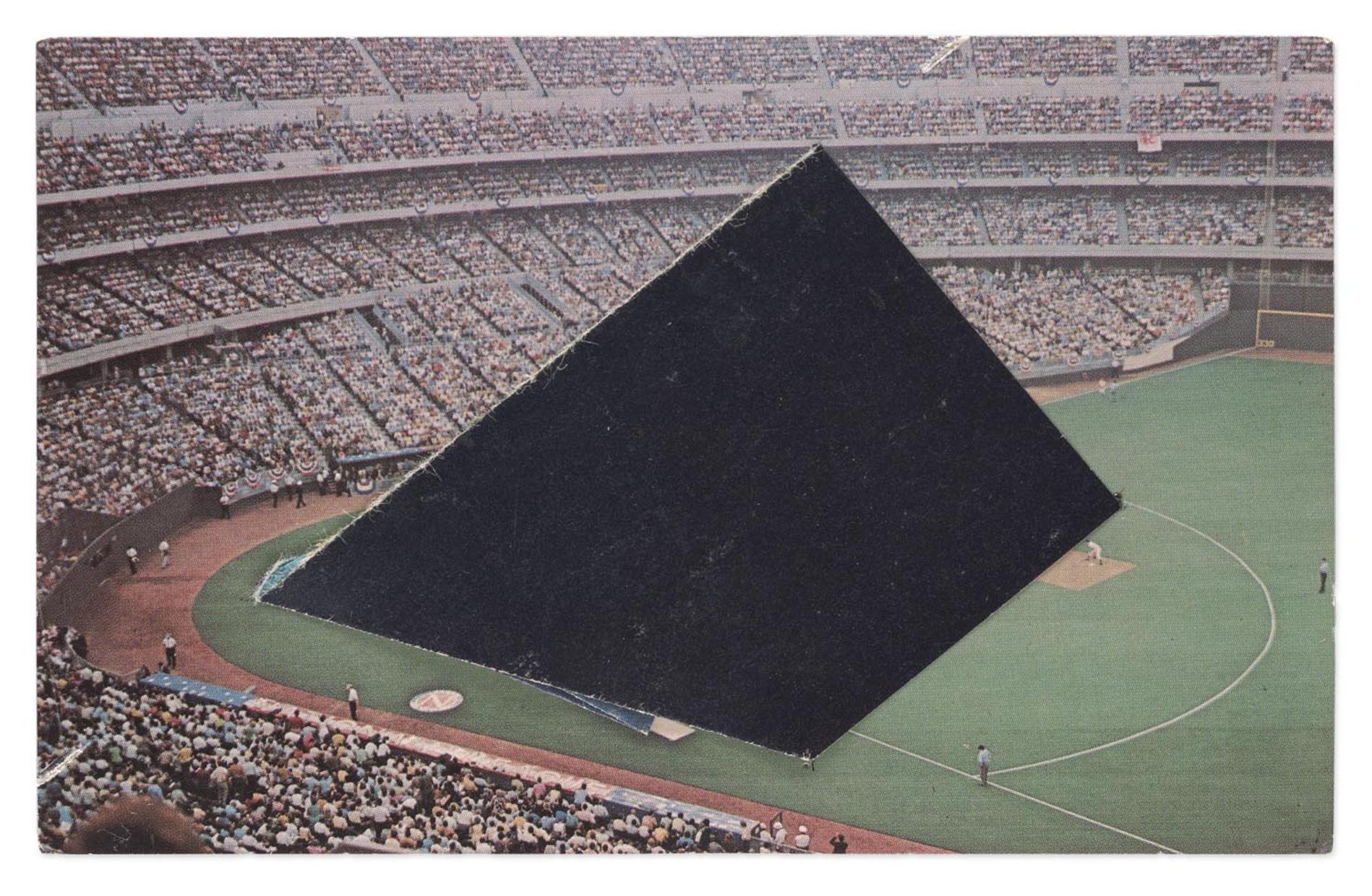 Ellsworth Kelly, Cincinnati Riverfront Stadium, 1980, 3 1/2; x 5 1/2; inches, collection of Ellsworth Kelly Studio and Jack Shear, © Ellsworth Kelly Foundation