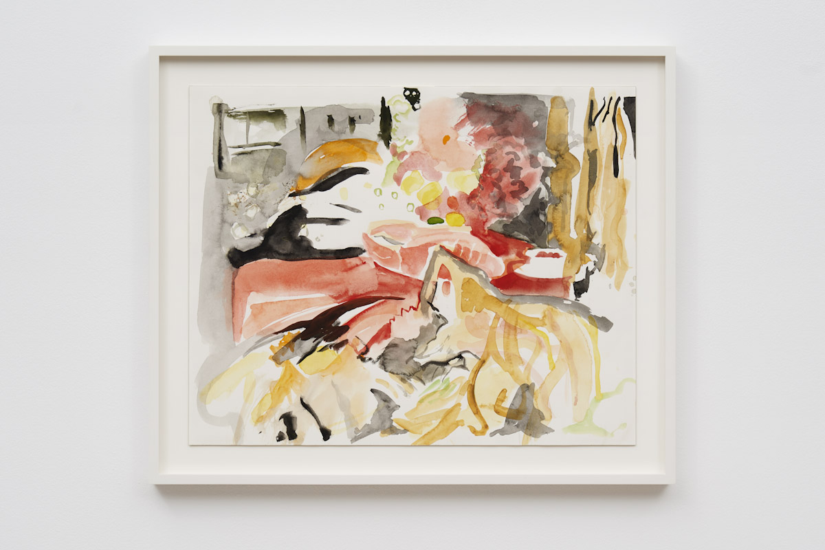 Cecily Brown, The Spoils, 2020, Gouache and watercolor on paper, 16 x 20 inches (40.6 x 50.8 cm), © Cecily Brown, Courtesy the artist and Gladstone Gallery