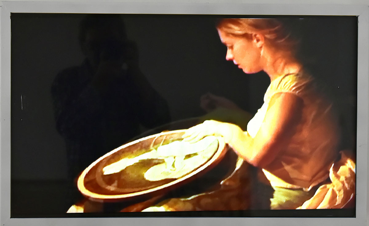Fani Sofologi, The Painting, 2001, Video Still from performance, Photo: Dimitris Lempesis, © & Courtesy the artist