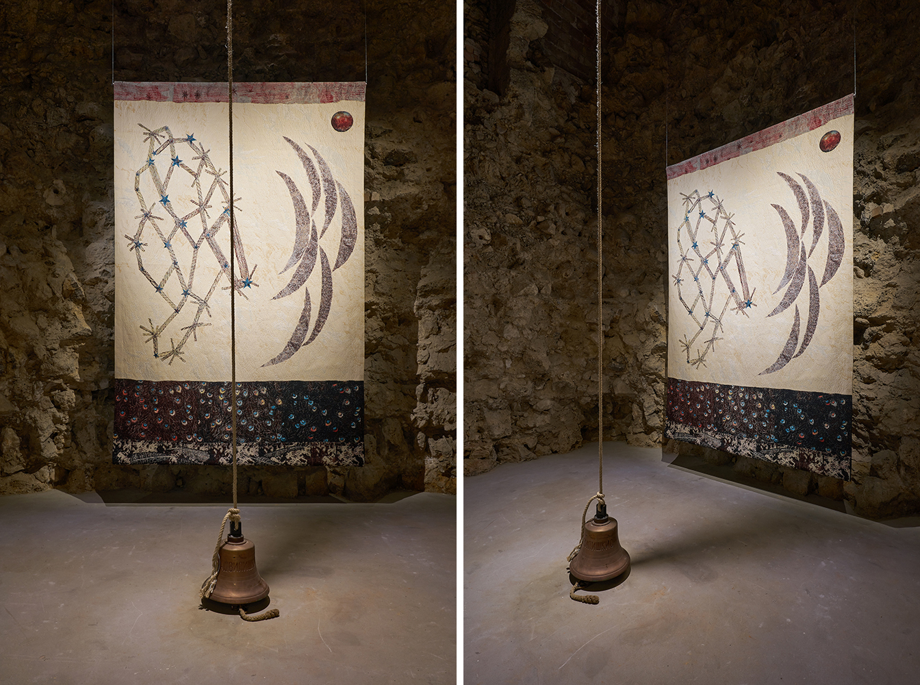 Exhibition view: Giovanni Ozzola invites Kiki Smith, Galleria Continua-San Gimignano, 2021, Courtesy: the artisst and GALLERIA CONTINUA, Photo: OKNO Studio