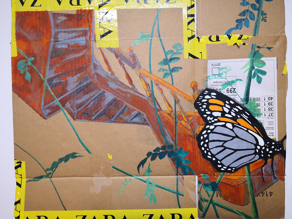 Ada Anastasea, Untitled, 2019, Mixed media on cardboard, 50 x 60 cm, © Ada Anastasea, Courtesy the artist and The Project Gallery