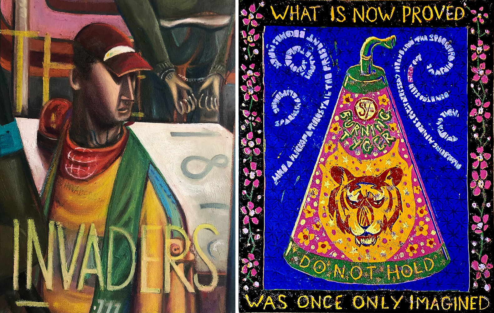 Left: Spyros Varfis, Invaders, © Spyros Varfis, Courtesy the artist and The Project Gallery Right: Nicholas Moore, © Nicholas Moore, Courtesy the artist and The Project Gallery
