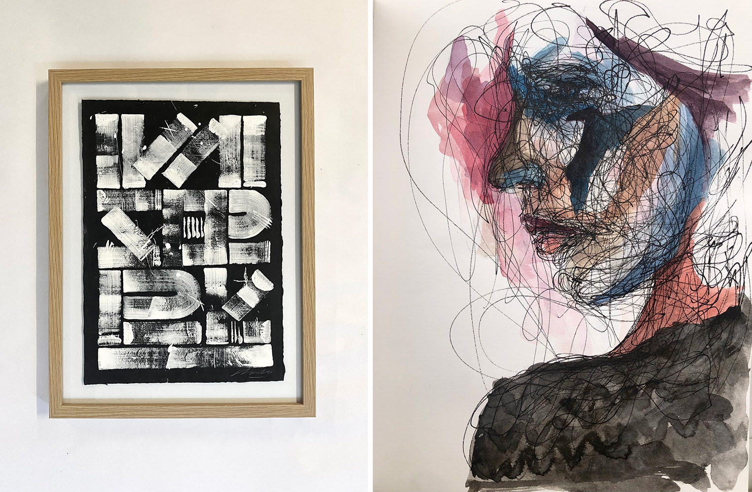 Left: The Krank, I’m sorry, © The Krank, Courtesy the artist and The Project Gallery<br /> Right: Valentini Mayridoglou, © Valentini Mayridoglou, Courtesy the artist and The Project Gallery