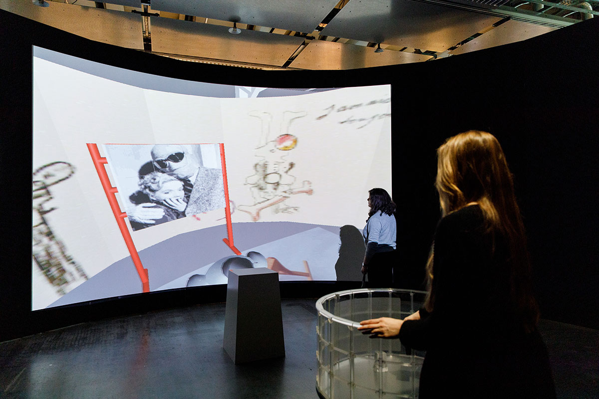 Agnes Hegedüs, Memory Theater VR, 1997, © ZKM | Center for Art and Media, Photo: Felix Grünschloss