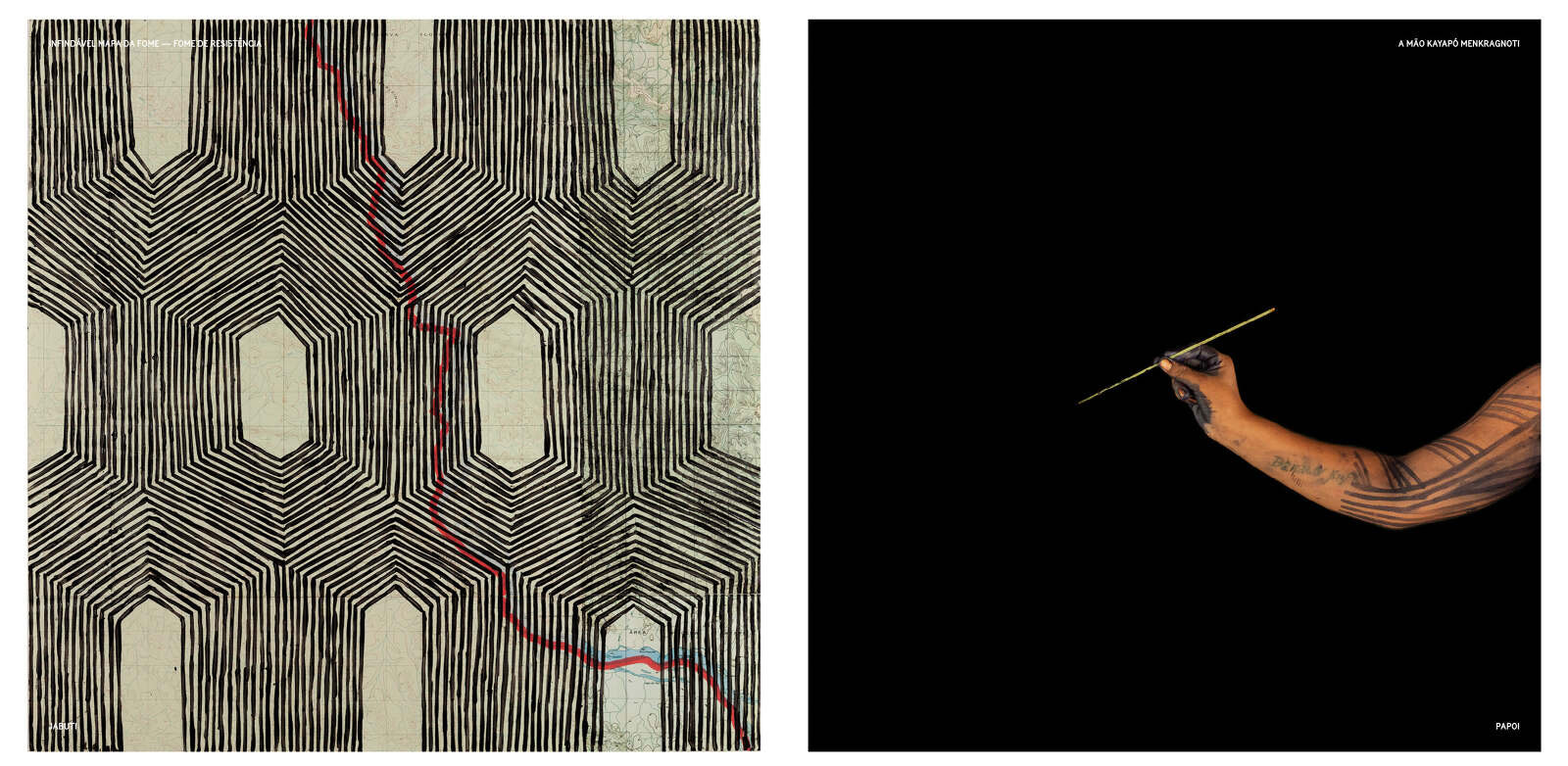 Jonathas de Andrade, Fome de Resistência – A Mão Kayapó Menkragnoti (da série Infindável Mapa da Fome). Hunger of Resistance - Kayapó Menkragnoti Hand (from the series Endless Hunger Map), 2020, © Jonathas de Andrade, © Jonathas de Andrade