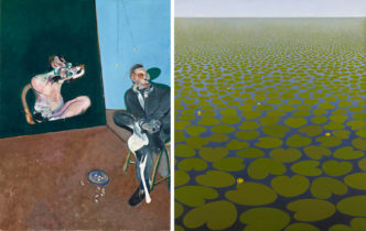 Left: Francis Bacon, Two Studies for a Portrait of George Dyer, 1968, Sara Hildén Foundation / Sara Hildén Art Museum, Featured at ARS69, Photo: Sara Hildén Art Museum / Jussi Koivunen Right: Kimmo Kaivanto, When the Sea Dies II, 1973, Sara Hildén Foundation / Sara Hildén Art Museum, Featured at ARS74, Photo: Sara Hildén Art Museum / Jussi Koivunen