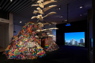 Chim↑Pom, Installation view: Chim↑Pom: Happy Spring, Mori Art Museum, Tokyo, 2022, Photo: Morita Kenji, Photo courtesy: Mori Art Museum, Tokyo