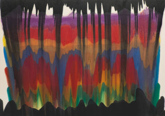 Morris Louis, Saf Heh, 1959, Magna on canvas, 248 x 352 cm, ASOM Collection, © All Rights Reserved. Maryland Institute College of Art/VG Bild-Kunst, Bonn 2022