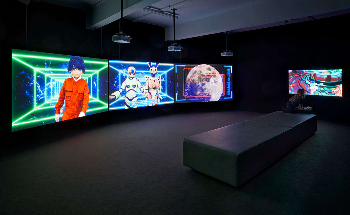 Installation view: WORLDBUILDING: Gaming and Art in the Digital Age, Julia Stoschek Collection, Düsseldorf, 2022, Courtesy Julia Stoschek Collection