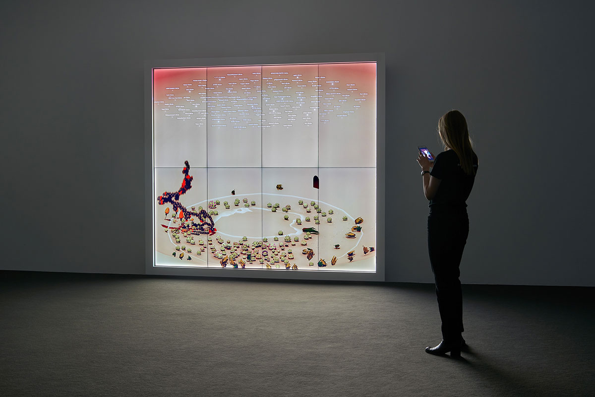 Installation view: WORLDBUILDING: Gaming and Art in the Digital Age, Julia Stoschek Collection, Düsseldorf, 2022, Courtesy Julia Stoschek Collection