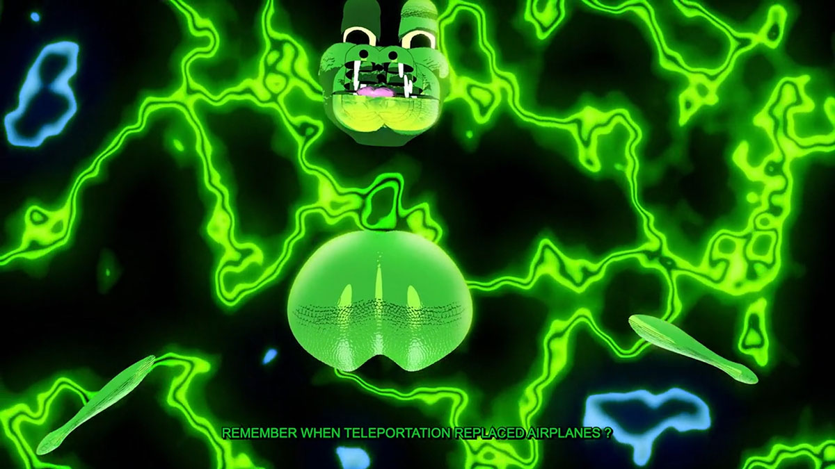 Meriem Bennani, Party on the CAPS, 2018, video, 25′28″, color, sound. Video still. Courtesy of the artist, BIM 2018 and C L E A R I N G, New York/Brussels