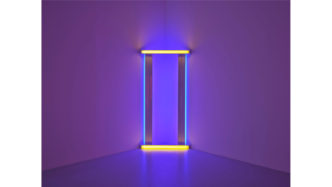 Exhibition view: Dan Flavin, Epiphanies, Collection Lambert, Avignon, 2022, © ADAGP, Paris 2022 / photo / David Giancatarina