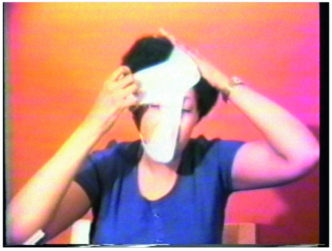 Howardena Pindell, Free, White and 21 (Video still), 1980. Video, duration 12 minutes and 15 seconds, © the artist; VERBUND COLLECTION, Vienna; courtesy Garth Greenan Gallery-New York