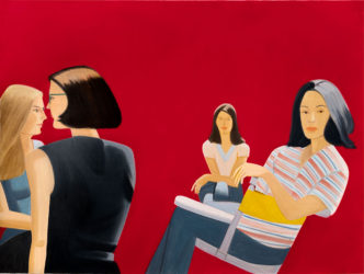 Alex Katz, Summer Tale, 2006, Oil on linen. 274 x 366 cm. Private Collection, courtesy López de la Serna CAC, Madrid. © 2022 Alex Katz/Artists Rights Society (ARS), New York