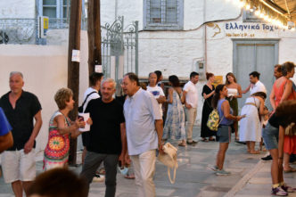 Inauguration of the exhibitions: “Woman over the years”, Weaving the Future V" and “The cats of Panagiotis Rappas are coming back in Hydra”, Hydra 2022, Photo: © & Courtesy Dimitris Lempesis
