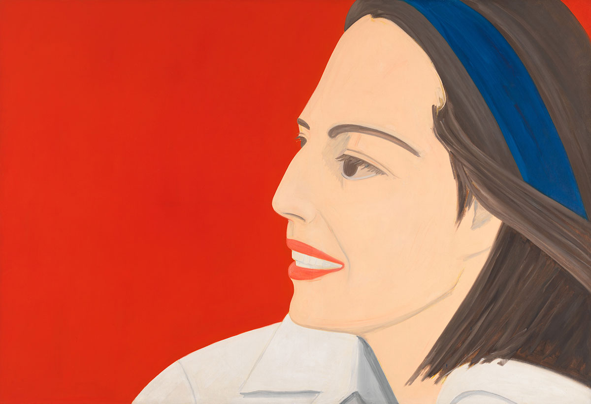 Alex Katz, The Red Smile, 1963, Oil on canvas. 200 x 292 cm. Whitney Museum of American Art. Purchase with funds from the Painting and Sculpture Committee, New York. © 2022 Alex Katz/Artists Rights Society (ARS), New York