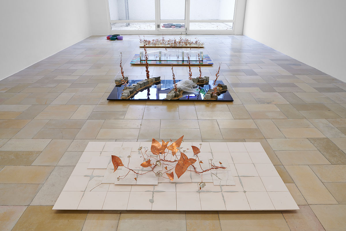 José Montealegre: Nervous System, 2022. Installation view Kölnischer Kunstverein, 2022. Courtesy: the artist and Mountains, Berlin. Photo: Mareike Tocha.