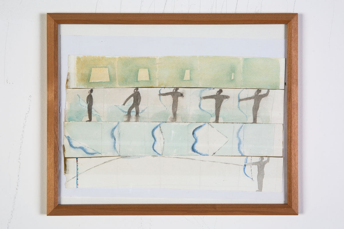 Soun-Gui Kim, Synopsys for I-Hua (One Stroke of Painting), 1980, watercolor on paper, 32,5 x 26,5 cm, © Soun-Gui Kim