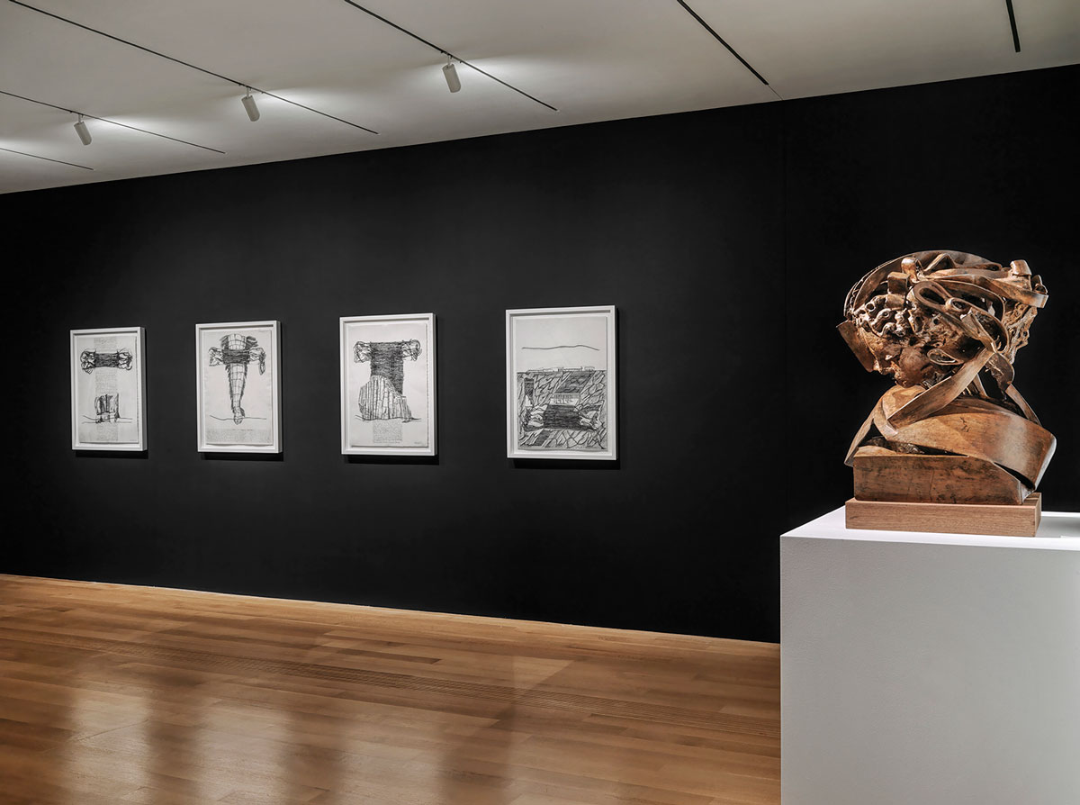 Barbara Chase-Riboud, Monumentale: The Bronzes, Installation view, Pulitzer Arts Foundation, St. Louis, 16/9/2022-5/2/2023, © Barbara Chase-Riboud, Photograph by Alise O'Brien Photography, Courtesy the artist and Pulitzer Arts Foundation