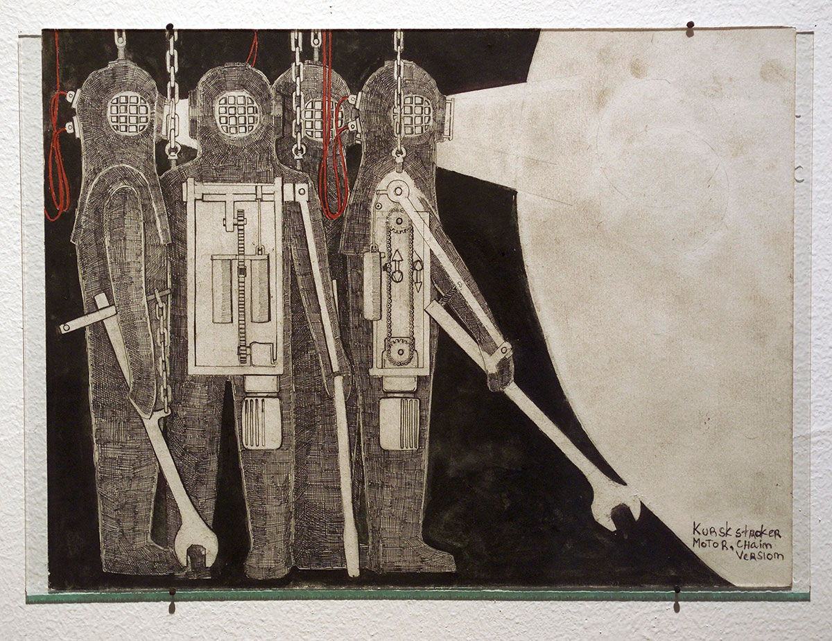 Markus Copper, Kursk, drawing, Photo: Finnish National Gallery / Hannu Karjalainen