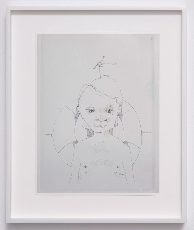 Richard Aldrich, Print Out of Space Child, 2010, inkjet print on paper, 11 x 8 1/2 inches (27.9 x 21.6 cm), © Richard Aldrich, Courtesy the artist and Gladstone Gallery