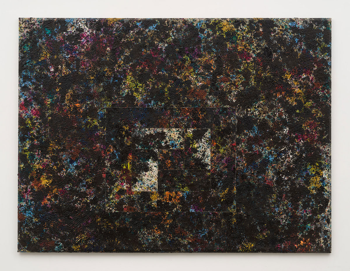 Sam Gilliam, Abacus Sliding, 1977, acrylic on canvas with collage, 90 1/4 x 120 1/2 x 1 3/4 inches (229.2 x 306.1 x 4.4 cm), Collection of the Denver Art Museum: Funds from the National Endowment for the Arts and the United Bank of Denver, 1978.10