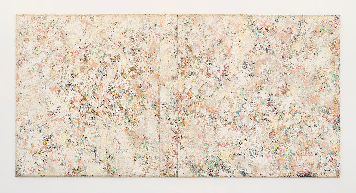 Sam Gilliam, Double River, 1976, acrylic on canvas with collage, 90 1/2 x 181 x 3 inches (229.9 x 459.7 x 7.6 cm), Private Collection, Wisconsin