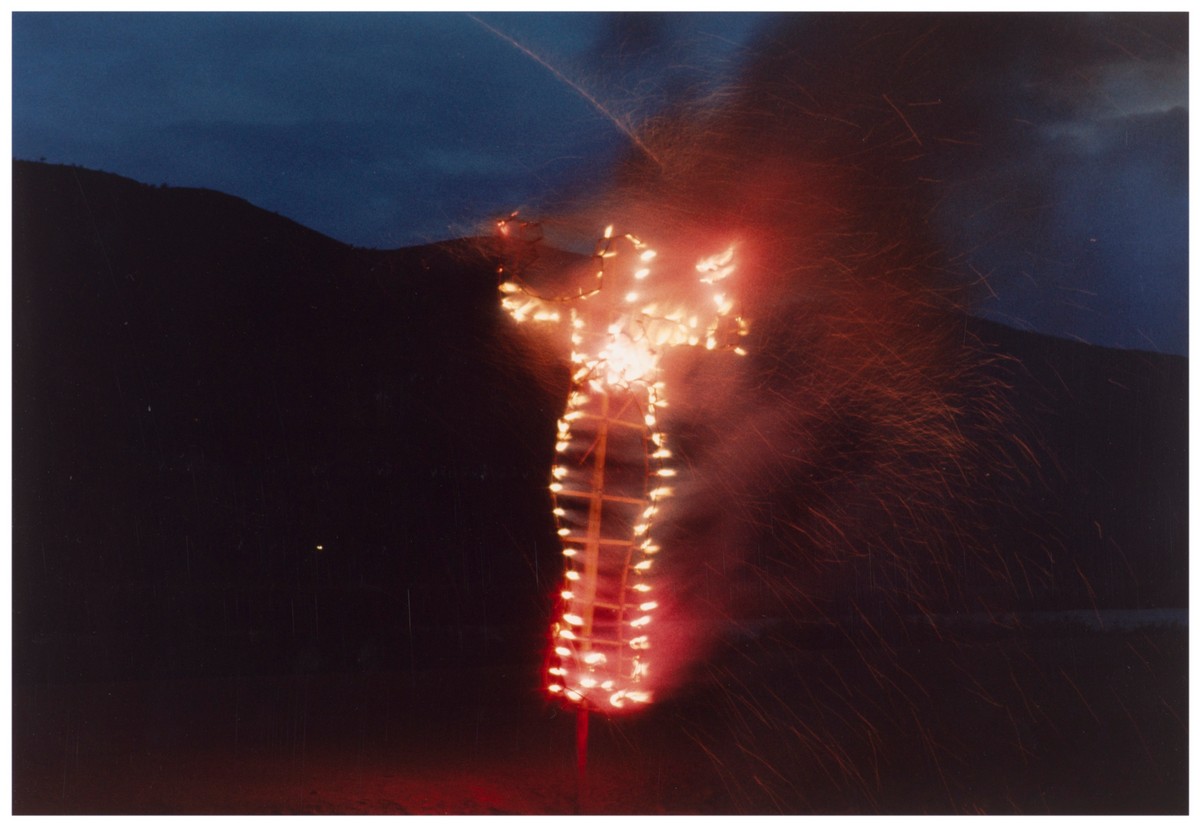 Ana Mendieta, Untitled: Silueta Series, Mexico from Silueta Works in Mexico, 1973–1977, 1976/1991, Color photograph, Framed: 18 1/4 × 24 1/4 in. (46.4 × 61.6 cm), Collection Museum of Contemporary Art Chicago, Gift from The Howard and Donna Stone Collection, 2002.46.10, © The Estate of Ana Mendieta Collection. Courtesy of Galerie Lelong, New York, Photo: Nathan Keay, © MCA Chicago
