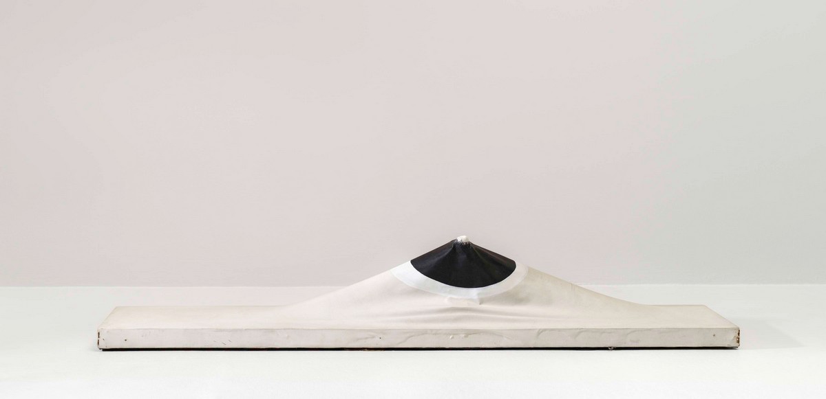 Zilia SánchezSoy Isla I am an Island 2000 Acrylic on stretched canvas 9 3/8 × 53 13/16 × 10 3/4 inches (23.8 × 136.7 × 27.3 cm) Solomon R. Guggenheim Museum, New York Gift, Berezdivin Collection, 2020 2020.20