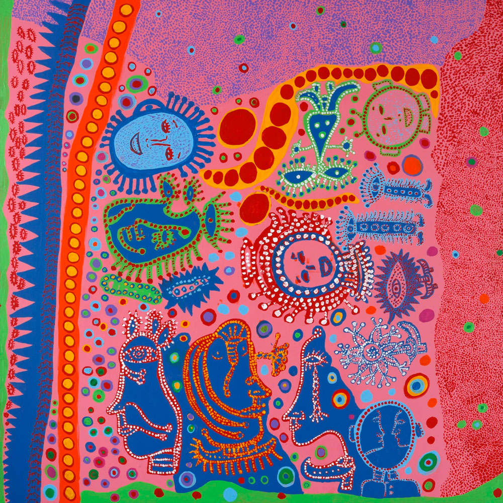 My Heart with Many Worries, 2013, Acrylic on canvas. Collection of the artist. © YAYOI KUSAMA. Courtesy of Ota Fine Arts, Victoria Miro, and David Zwirner