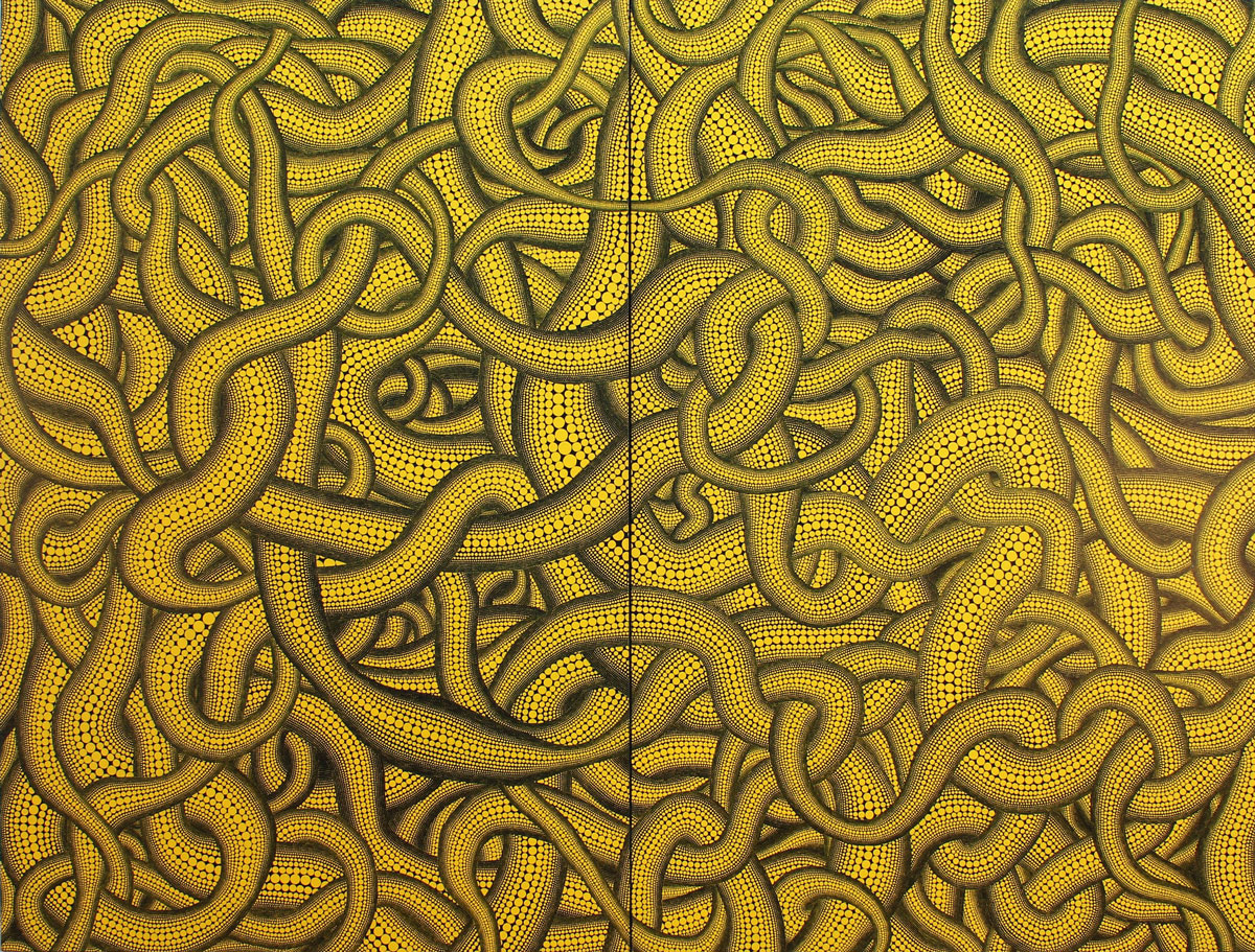 Sex Obsession, 1992. Acrylic on canvas. Lito and Kim Camacho. © YAYOI KUSAMA