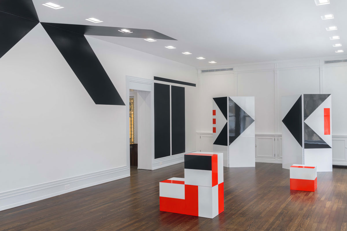 Barbara Stauffacher Solomon, Exits Exist, installation view, The Graham Foundation-Chicago, 2020, Courtesy The Graham Foundation