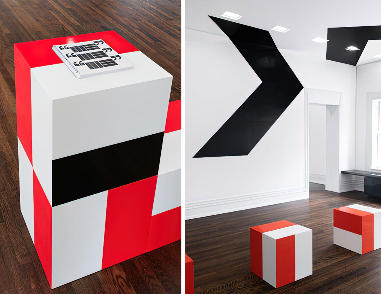 Barbara Stauffacher Solomon, Exits Exist, installation view, The Graham Foundation-Chicago, 2020, Courtesy The Graham Foundation