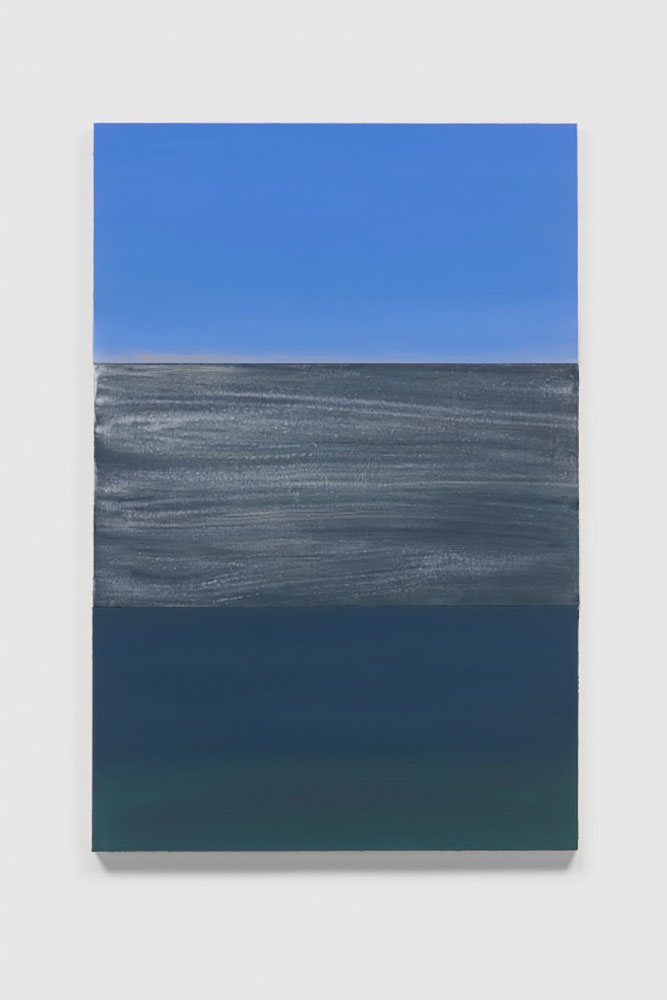Byron Kim, B.Q.O. 9 (Marine Room), 2020, Acrylic on canvas mounted on panel, 36 x 24 in, 91.4 x 61 cm, © Byron Kim, Courtesy the artist and Kukje Gallery