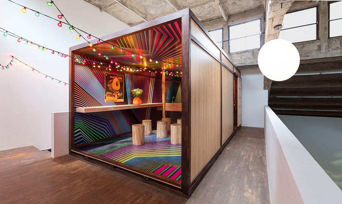 Tobias Rehberger, Your inside in me, 2022, Wood, stainless steel, mixed material, 314 x 504 x 254 cm, © Tobias Rehberger, Courtesy: the artist and GALLERIA CONTINUA, Photo by: Dong Lin