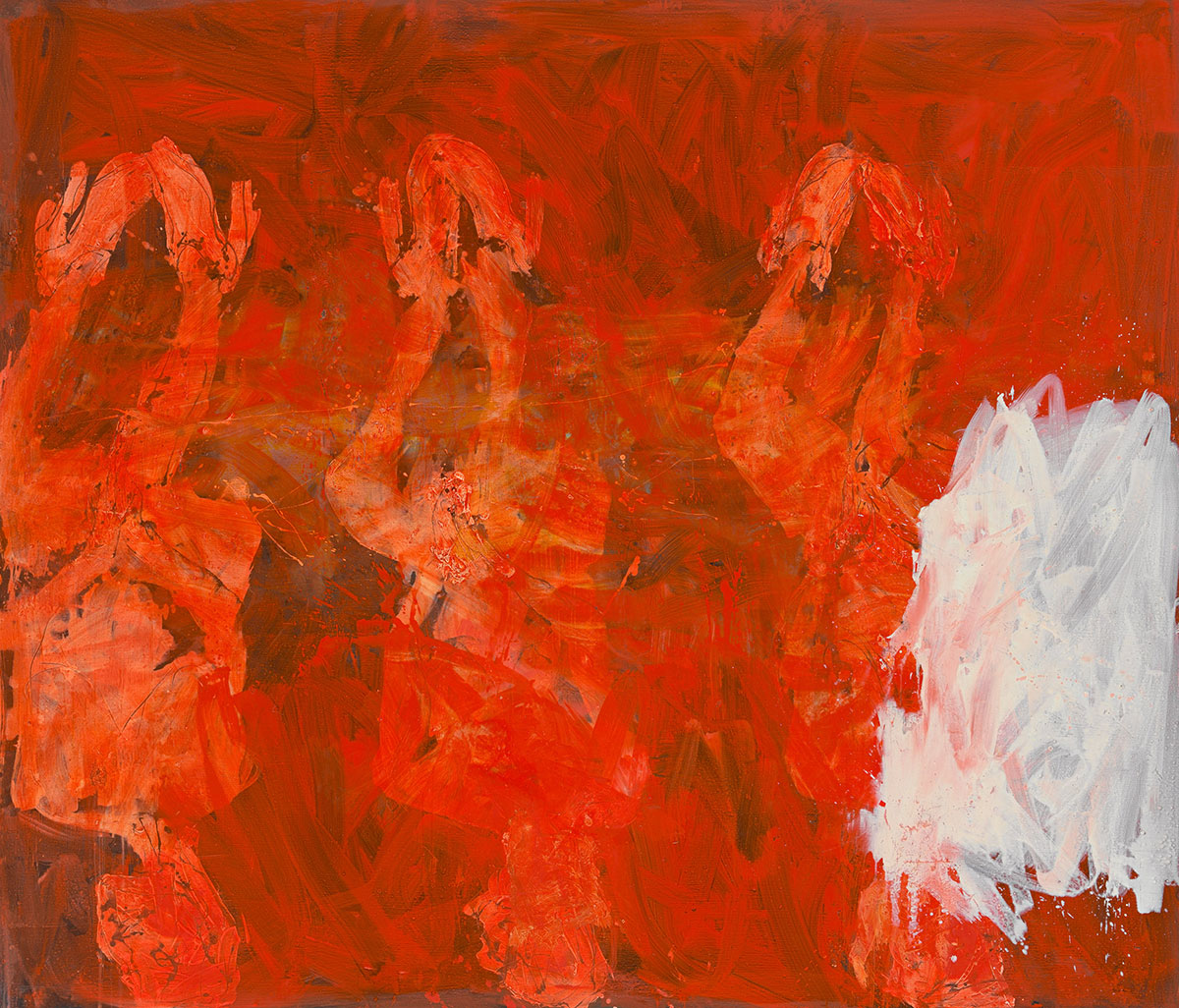Georg Baselitz, Milioninver, 2010–13, Oil on canvas, 260 × 304 cm, Private collection, © Georg Baselitz 2023, photo: Jochen Littkemann, Berlin