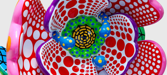 Yayoi Kusama, I Spend Each Day Embracing Flowers (detail), © Yayoi Kusama, Courtesy the artist and David Zwirner Gallery